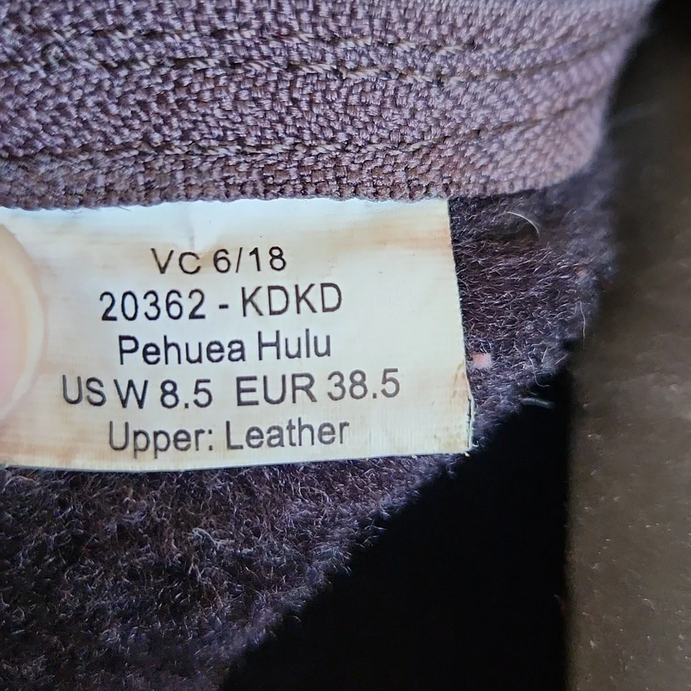 Olukai Pehuea Hulu Sheepskin Brown Leather Bootie Sneaker Size 8.5 - Picture 7 of 8